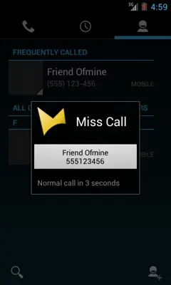 Miss Call android App screenshot 0