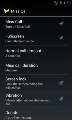 Miss Call android App screenshot 1